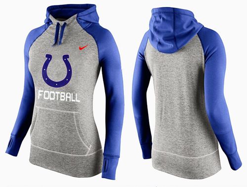 Nike Indianapolis Colts Performance Hoodie Grey Blue_1