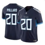 Tennessee Titans #20 Tony Pollard Navy 2023 F.U.S.E. Vapor Limited Stitched Jersey