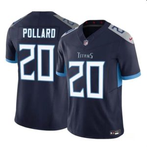 Tennessee Titans #20 Tony Pollard Navy 2023 F.U.S.E. Vapor Limited Stitched Jersey