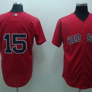 Red Sox #15 Dustin Pedroia Stitched Red Jersey