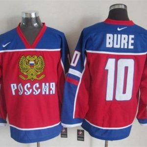 Canucks #10 Pavel Bure Red Blue Nike Throwback Stitched Jersey