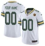 Green Bay Packers Custom White With John Madden Patch Vapor Limited Stitched Jersey