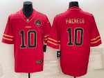 Kansas City Chiefs #10 Isiah Pacheco Red Gold Vapor Untouchable Limited Stitched Jersey
