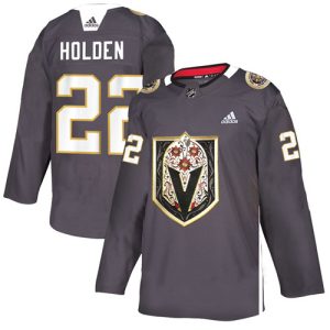 Vegas Golden Knights #22 Nick Holden Grey Latino Heritage Night Stitched Jersey