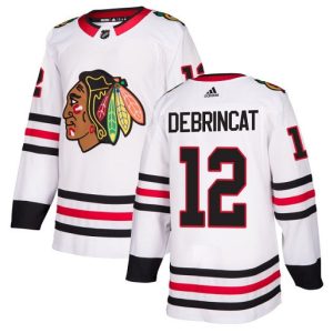 Chicago Blackhawks #12 Alex DeBrincat White Stitched Jersey