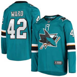 San Jose Sharks #42 Joel Ward Teal Stitched Jersey
