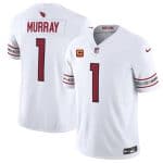 Arizona Cardinals #1 Kyler Murray White 2024 F.U.S.E. With 4-Star C Patch Vapor Untouchable Limited Stitched Jersey
