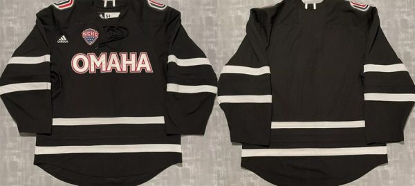 Omaha Mavericks Black Stitched Jersey