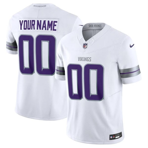 Minnesota Vikings Custom White F.U.S.E. Winter Warrior Limited Stitched Jersey