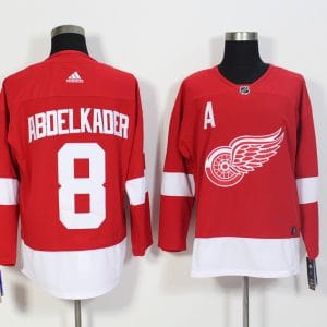Detroit Red Wings #8 Justin Abdelkader Red Stitched Adidas Jersey