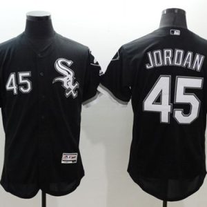 White Sox #45 Michael Jordan Black Flexbase Authentic Collection Stitched Jersey