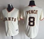 Giants #8 Hunter Pence Cream New Cool Base Stitched Jersey