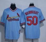 Cardinals #50 Adam Wainwright Blue Cooperstown Throwback Stitched Jersey