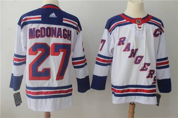 New York Rangers #27 Ryan McDonagh White Stitched Adidas Jersey