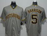 Pirates #5 Josh Harrison Grey New Cool Base Stitched Jersey