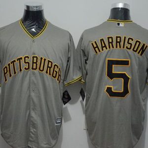 Pirates #5 Josh Harrison Grey New Cool Base Stitched Jersey