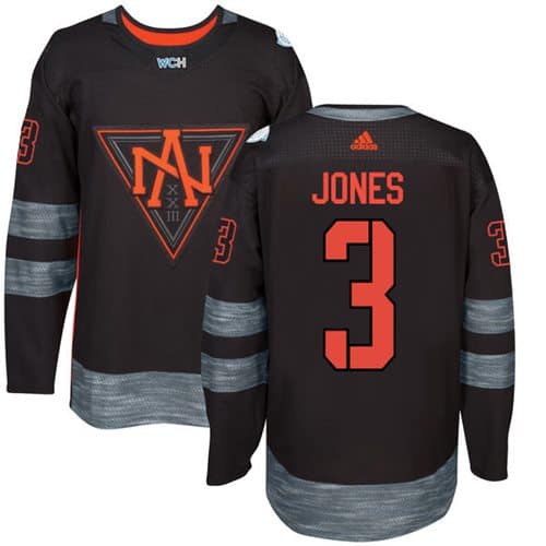 Team North America #3 Seth Jones Black 2016 World Cup Stitched Jersey