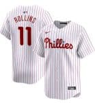 Philadelphia Phillies #11 Jimmy Rollins White Home Limited Stitched Jersey