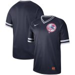 New York Yankees Blank Navy Cooperstown Legend Collection Stitched Jersey