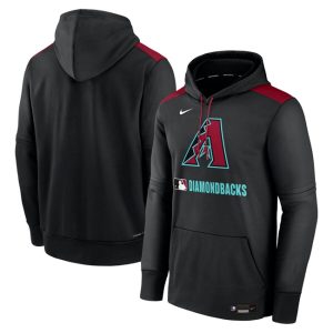 Arizona Diamondbacks Black Collection Performance Pullover Hoodie