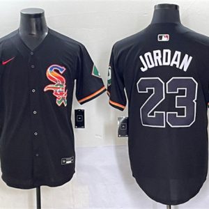 Chicago White Sox #23 Michael Jordan Black Mexico Limited Stitched Jersey