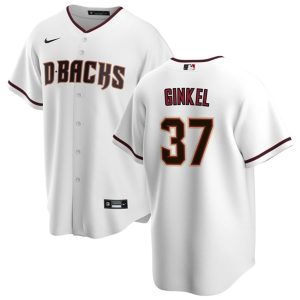 Arizona Diamondbacks #37 Kevin Ginkel White Cool Base Stitched Jersey