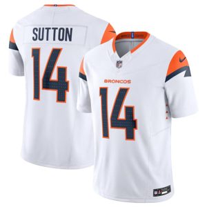 Denver Broncos #14 Courtland Sutton White 2024 F.U.S.E. Vapor Limited Stitched Jersey