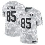 San Francisco 49ers #85 George Kittle Arctic Camo 2024 F.U.S.E. Salute To Service Limited Stitched Jersey