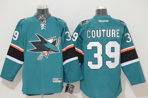 Sharks #39 Logan Couture Teal Stitched Jersey