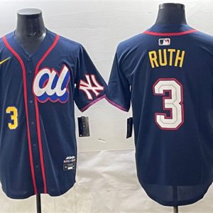 American League #3 Babe Ruth Navy 2025 All-Star Edition Limited Stitched Jersey
