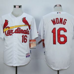 Cardinals #16 Kolten Wong White 1982 Turn Back The Clock Stitched Jersey