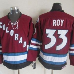 Avalanche #33 Patrick Roy Red CCM Throwback Stitched Jersey