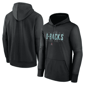 Arizona Diamondbacks Black Pregame Performance Pullover Hoodie