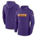 Minnesota Vikings Purple Sideline Performance Hoodie