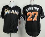 Marlins #27 Giancarlo Stanton Black 2012 Alternate Stitched Jersey