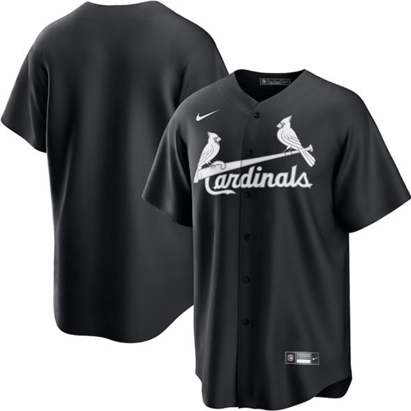 St. Louis Cardinals Blank Black Lights Out Limited Stitched Jersey
