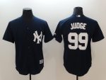 New York Yankees #99 Aaron Judge Majestic Navy Fashion Official Cool Base Stitched Jersey