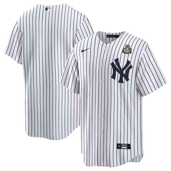 New York Yankees Blank White 2024 World Series Cool Base Stitched Jersey