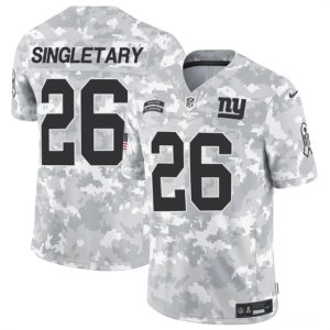 New York Giants #26 Devin Singletary 2024 F.U.S.E. Arctic Camo Salute To Service Limited Stitched Jersey