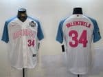 Mexico #34 Fernando Valenzuela White 2024 World Series Cool Base Stitched Jersey