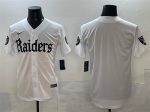 Las Vegas Raiders Blank White 'Gothic Sin City Shadows Edition' Vapor Limited Stitched Jersey