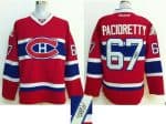 Canadiens #67 Max Pacioretty Red Autographed Stitched Jersey