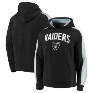 Las Vegas Raiders Black Game Time Arch Pullover Hoodie
