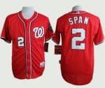 Nationals #2 Denard Span Red Cool Base Stitched Jersey
