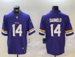 Minnesota Vikings #14 Sam Darnold Purple Vapor Untouchable Limited Stitched Jersey