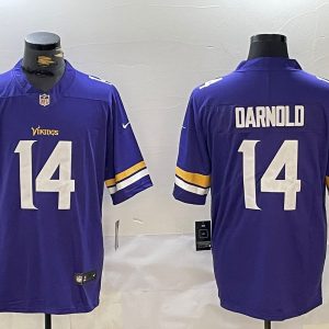 Minnesota Vikings #14 Sam Darnold Purple Vapor Untouchable Limited Stitched Jersey