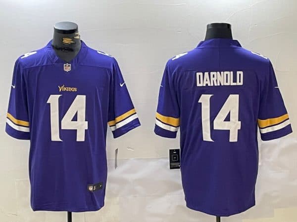 Minnesota Vikings #14 Sam Darnold Purple Vapor Untouchable Limited Stitched Jersey