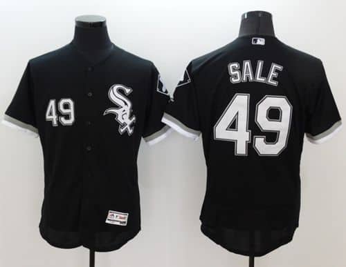 White Sox #49 Chris Sale Black Flexbase Authentic Collection Stitched Jersey