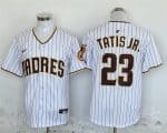 San Diego Padres #23 Fernando Tatis Jr. White Stitched Jersey