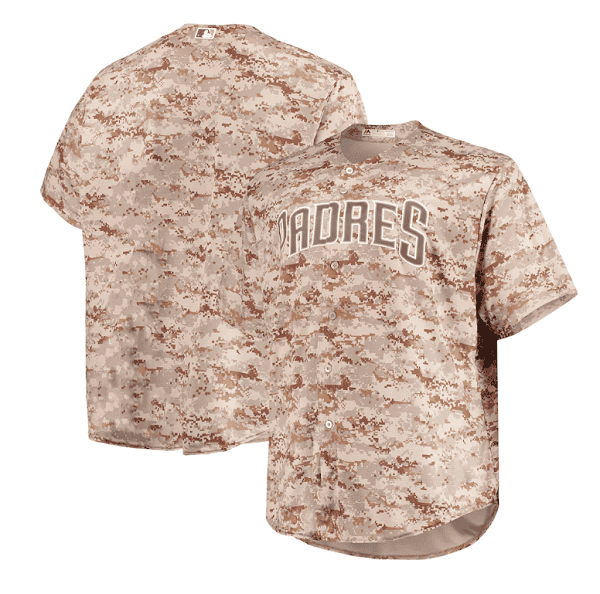 San Diego Padres Blank Camo Majestic Team Cool Base Stitched Jersey